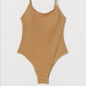 H&M gold one piece swimsuit NWT!!